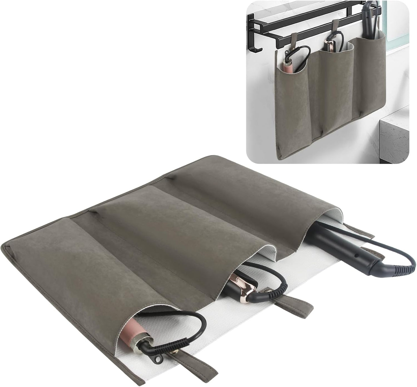 Heat Resistant Hair Tools Organizer - Styling Tools Holder