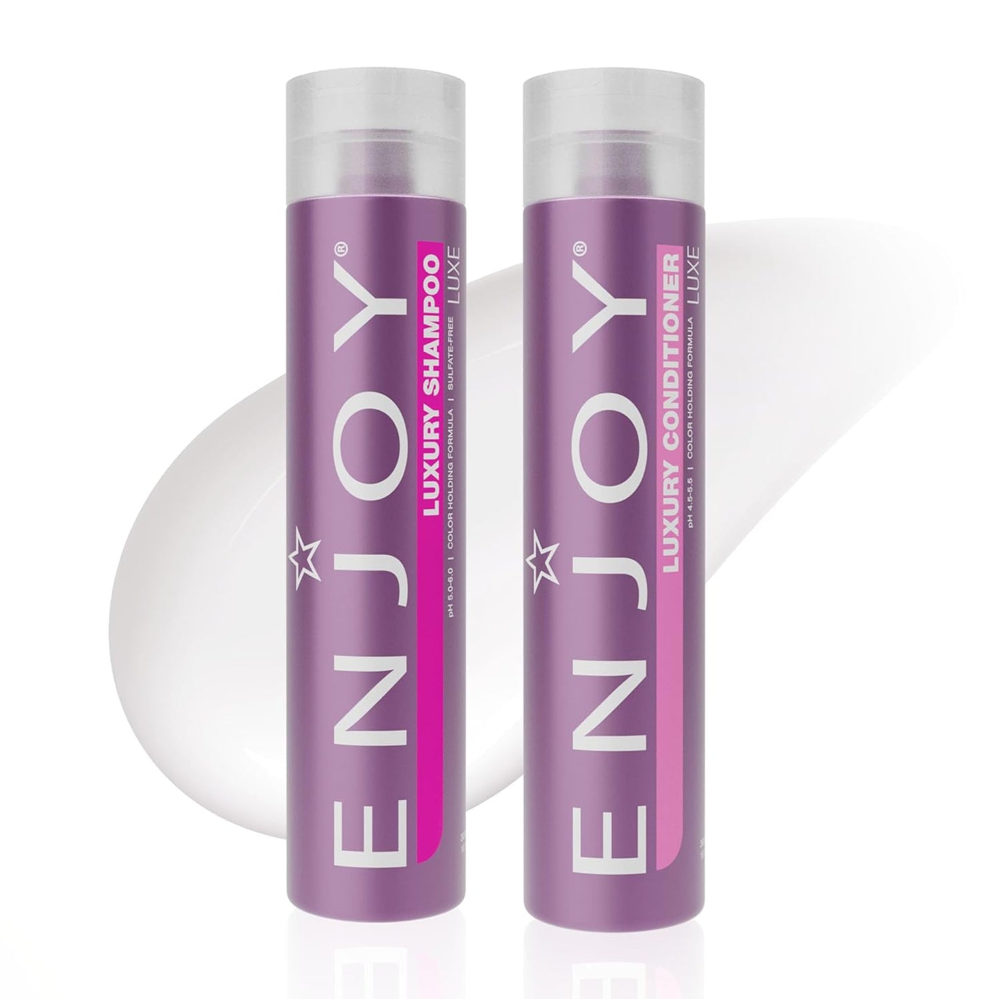 Enjoy Luxury Shampoo & Conditioner for Frizz Control & Smoothness