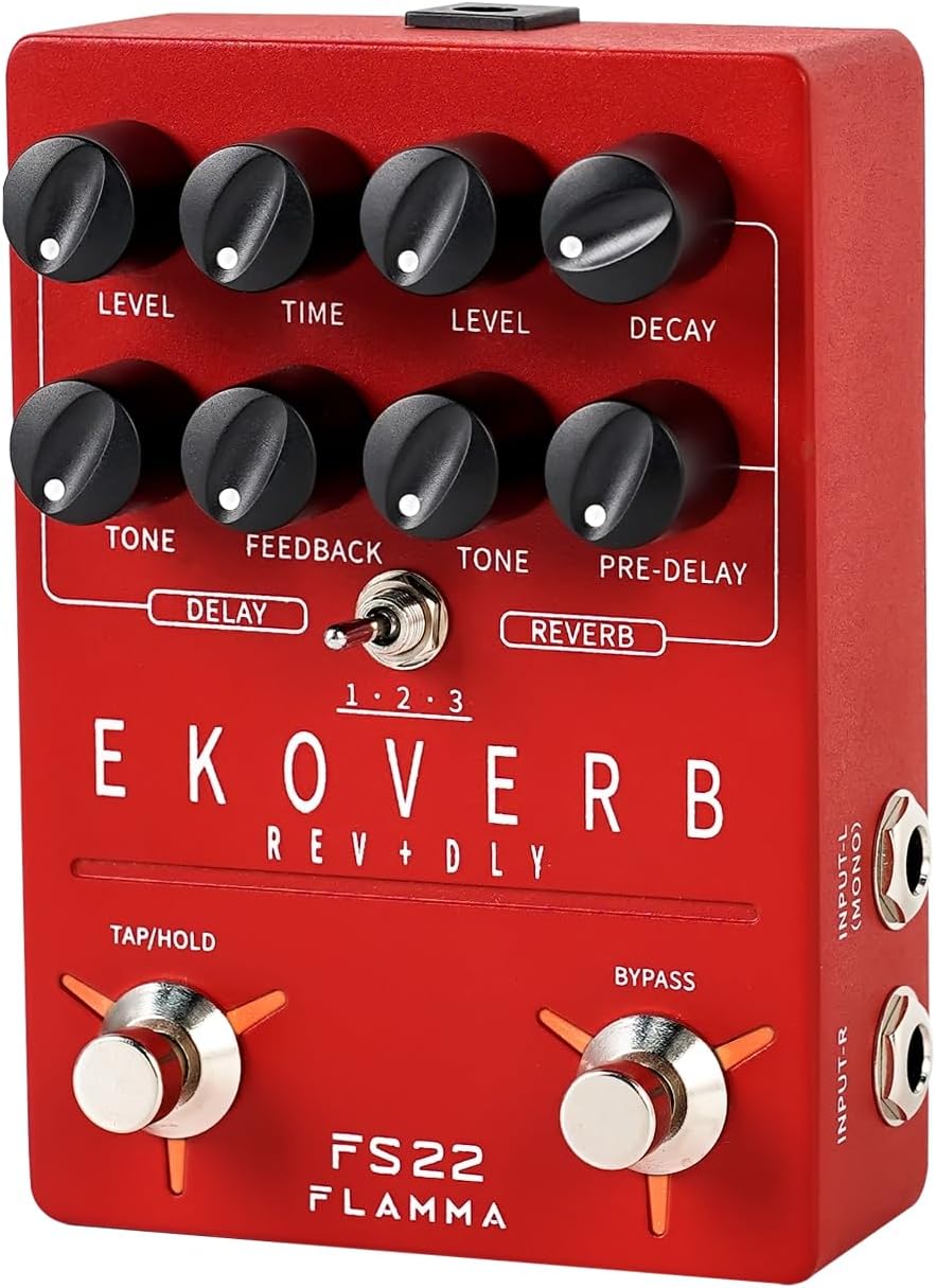 FLAMMA FS22 Stereo Delay & Reverb Combo Effects Pedal Review
