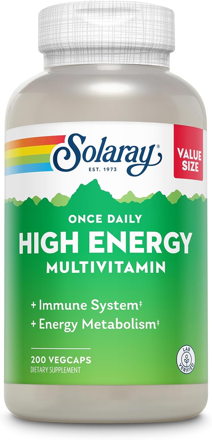 SOLARAY Once Daily High Energy Multivitamin for Optimal Wellness