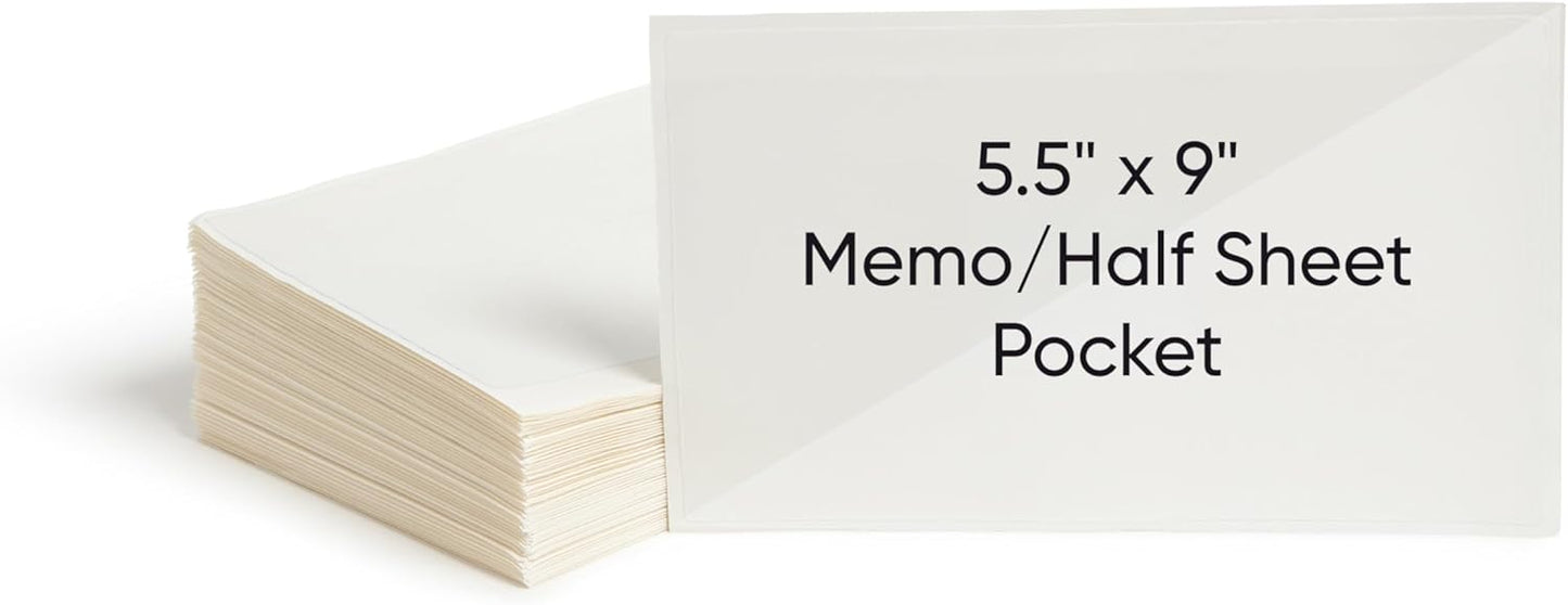 Smead Self-Adhesive Poly Pocket for Document Storage and Labels