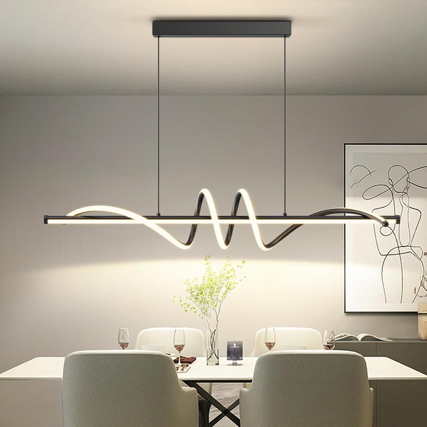 Modern LED Pendant Lights for Dimming and Adjustable Lighting