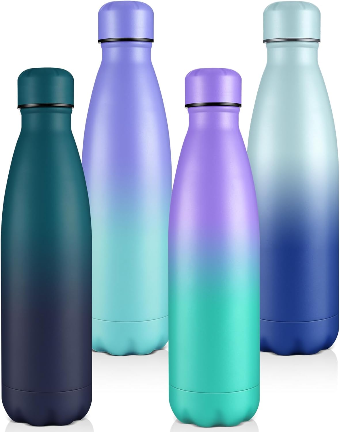 25oz Insulated Water Bottles for Cold & Hot Drinks - 4 Pack
