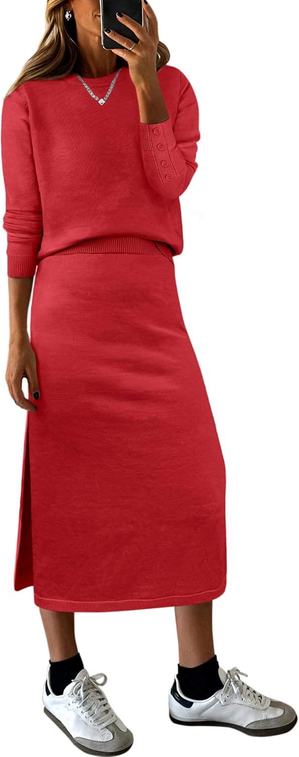 Stylish 2 Piece Skirts Sets For Women Fall Fashion 2025
