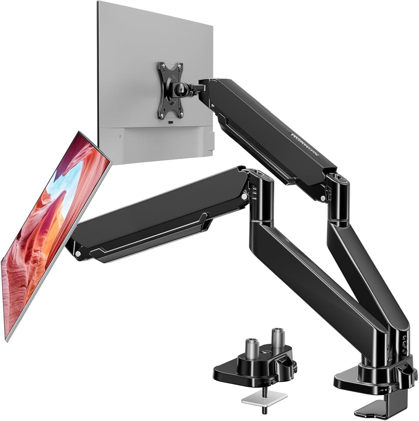 HUANUO Dual Monitor Mount for 40 inch Ultrawide Screens