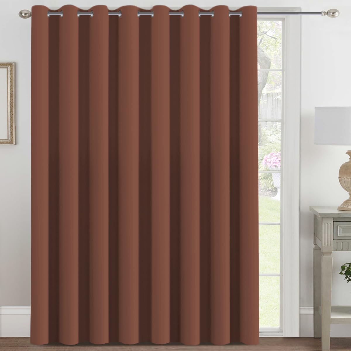 H.VERSAILTEX Blackout Patio Curtains for Sliding Door 100 x 84