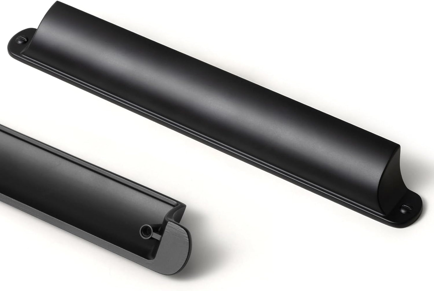 Goo-Ki 6 Pack Black Cabinet Cup Pulls for Modern Kitchens