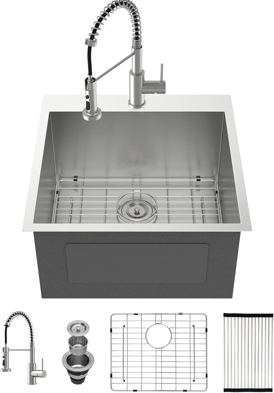 Kichae Drop In Laundry Sink with Faucet - Premium Quality Design