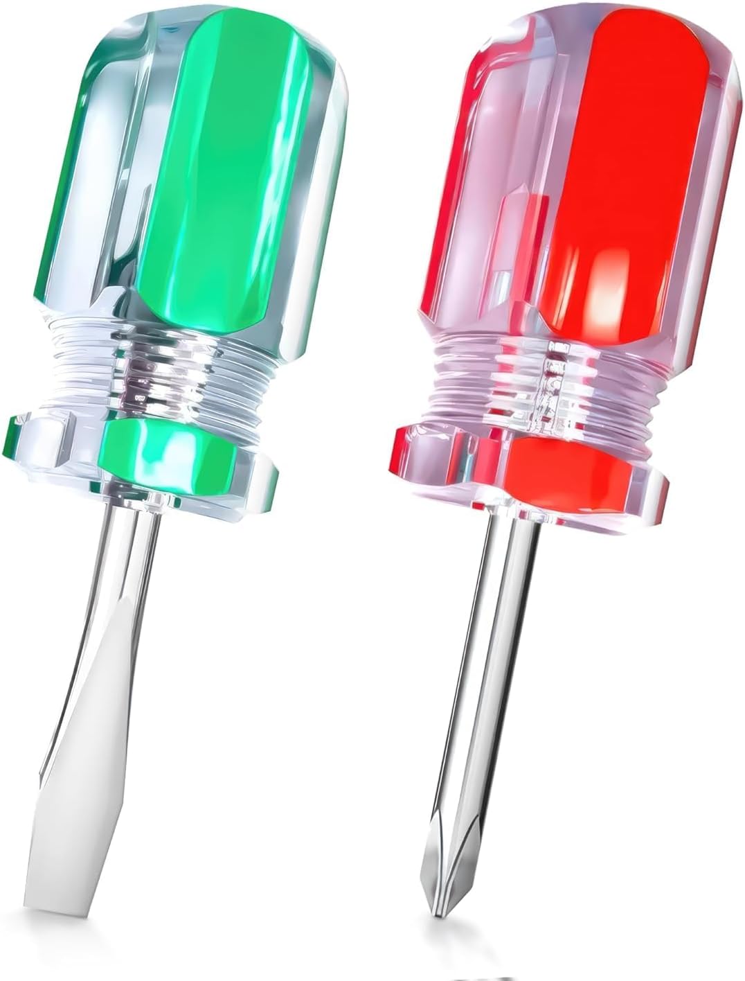 Reluen Magnetic Pocket Screwdriver Set - 2Pcs Mini Tools