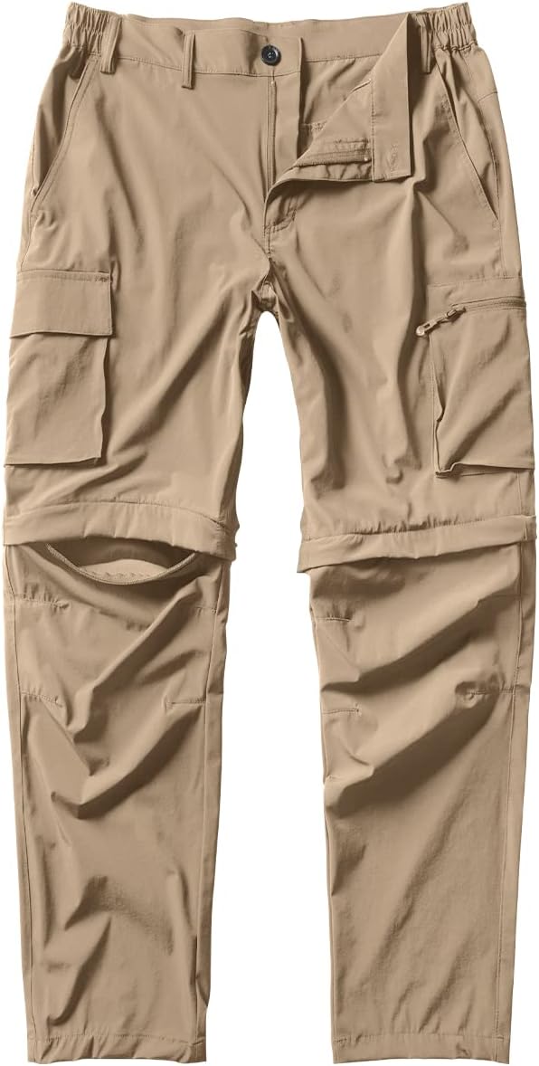 Gash Hao Mens Hiking Convertible Pants for Outdoor Adventures