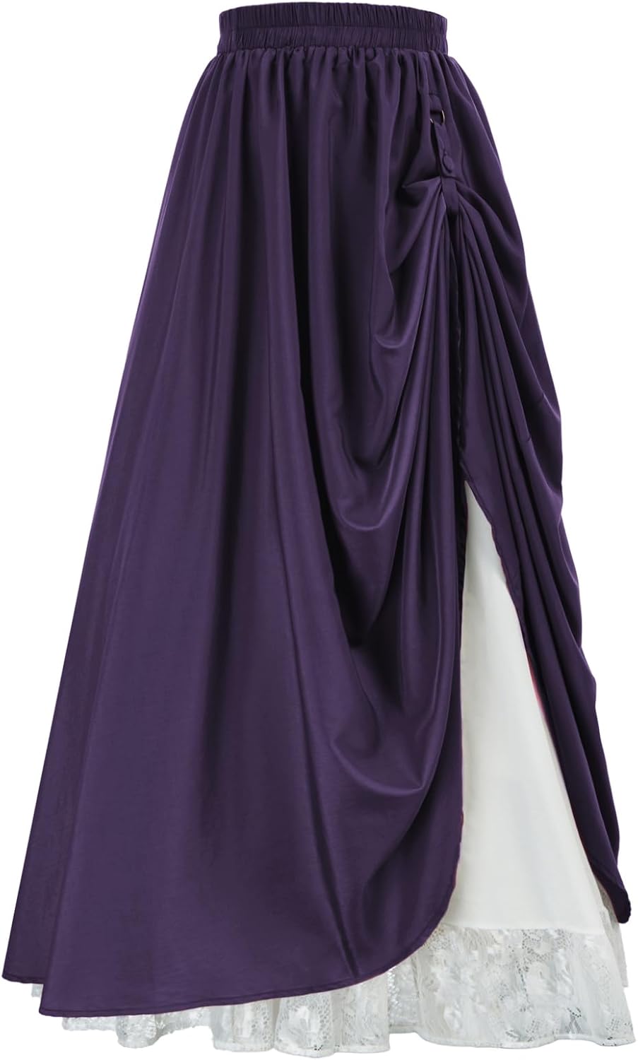 Scarlet Darkness Maxi Long Skirt for Women - Double Layered Style