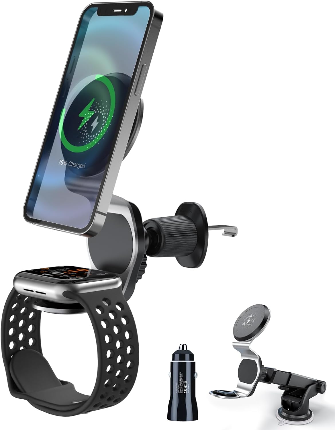 Fast Charge 2-in-1 MagSafe Car Mount - 15W
