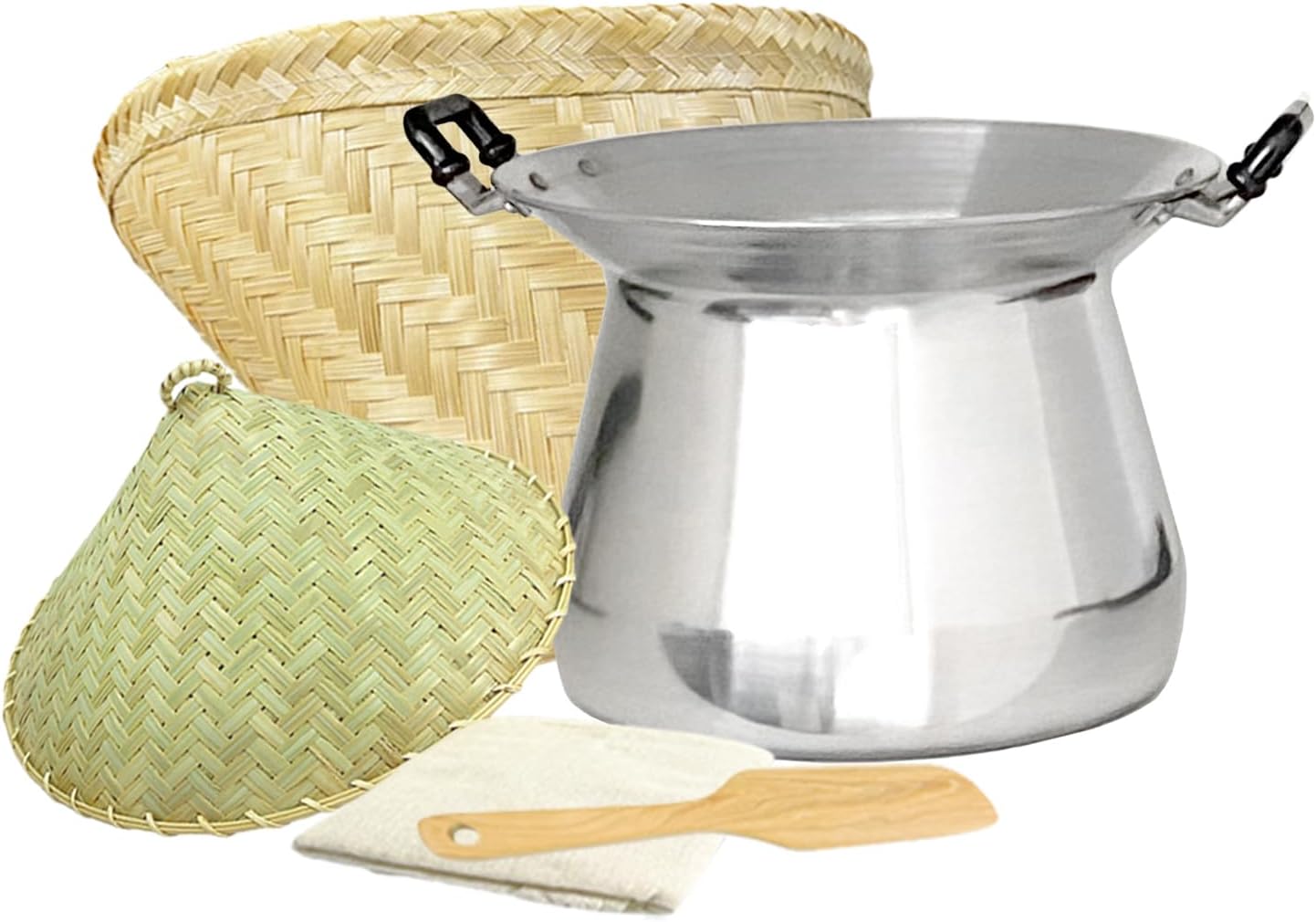 Thai Chef Grade Sticky Rice Cookware Set for Authentic Cuisine