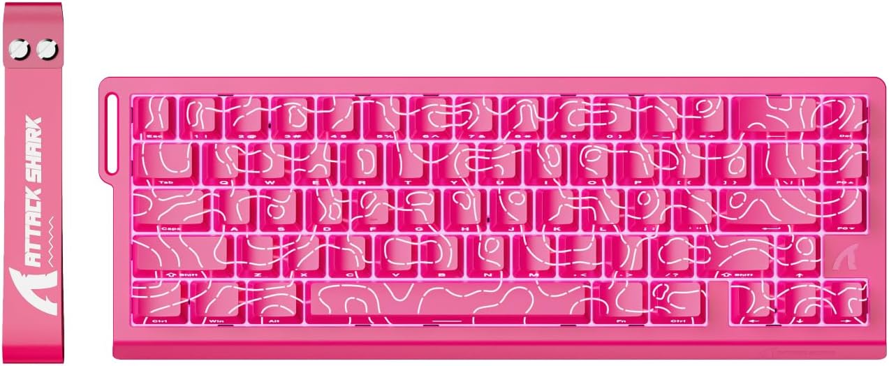 ATTACK SHARK X68HE Mechanical Gaming Keyboard with RGB Lighting
