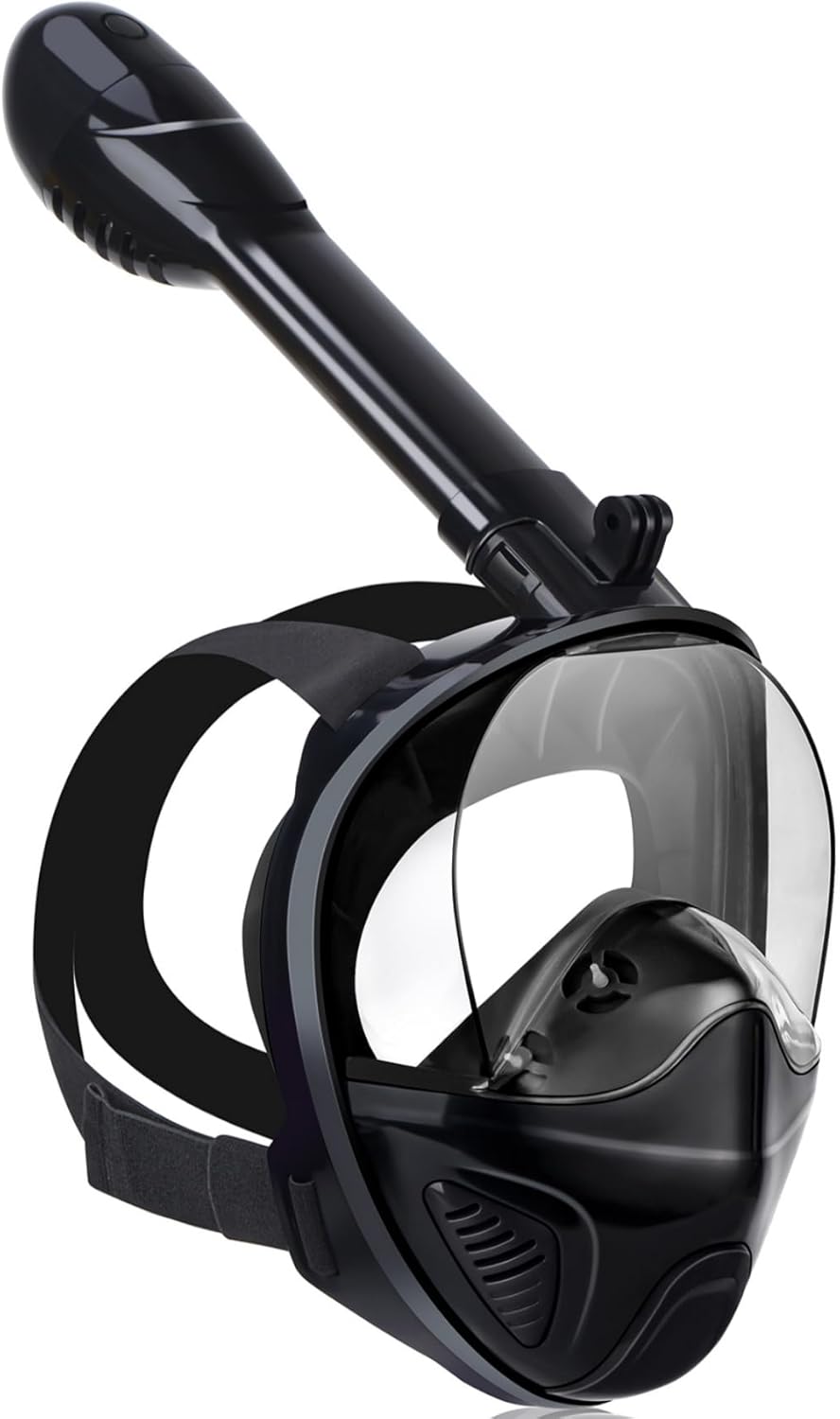 AnSun Full Face Snorkel Mask - 180 Panoramic View & Enhanced Safety