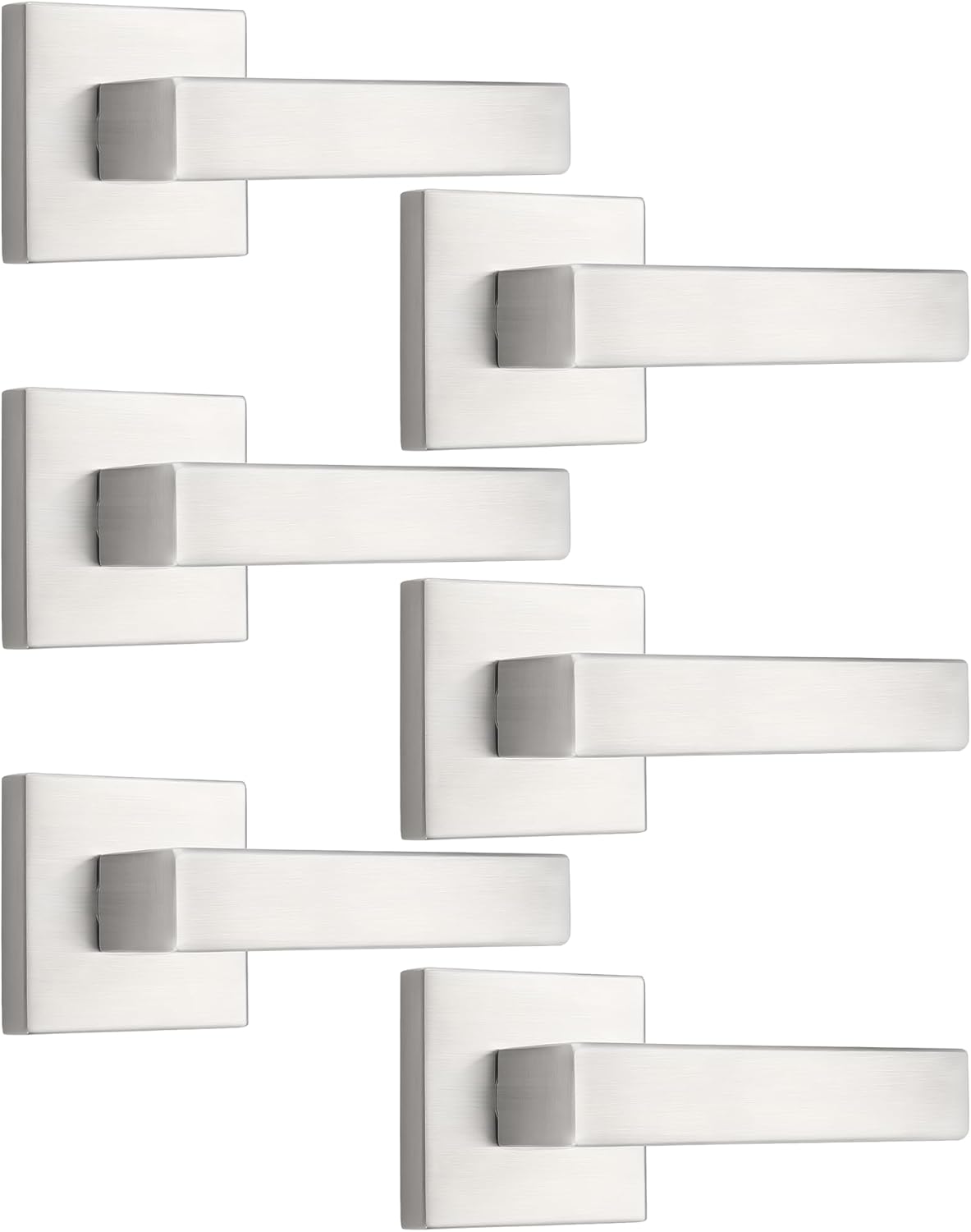 Probrico Contemporary Dummy Door Lever Handle Set for Inactive Doors