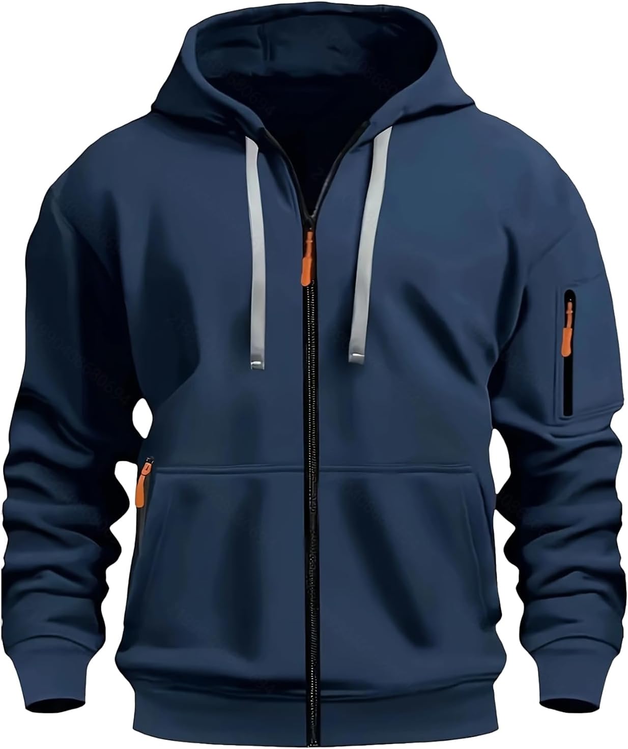 MANTORS Mens Fleece Jackets Contrast Hoodies for Comfort