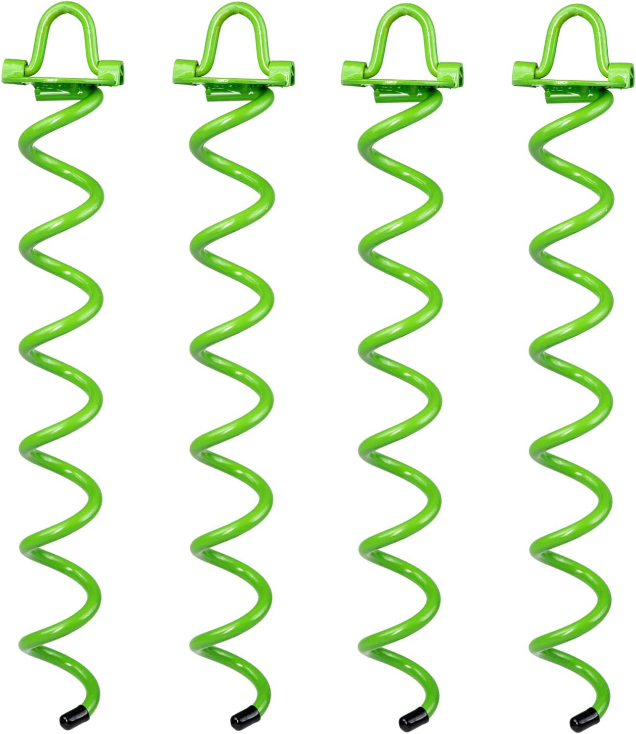 Secure with Ease: Ashman 16 Green Spiral Anchors - Pack of 4