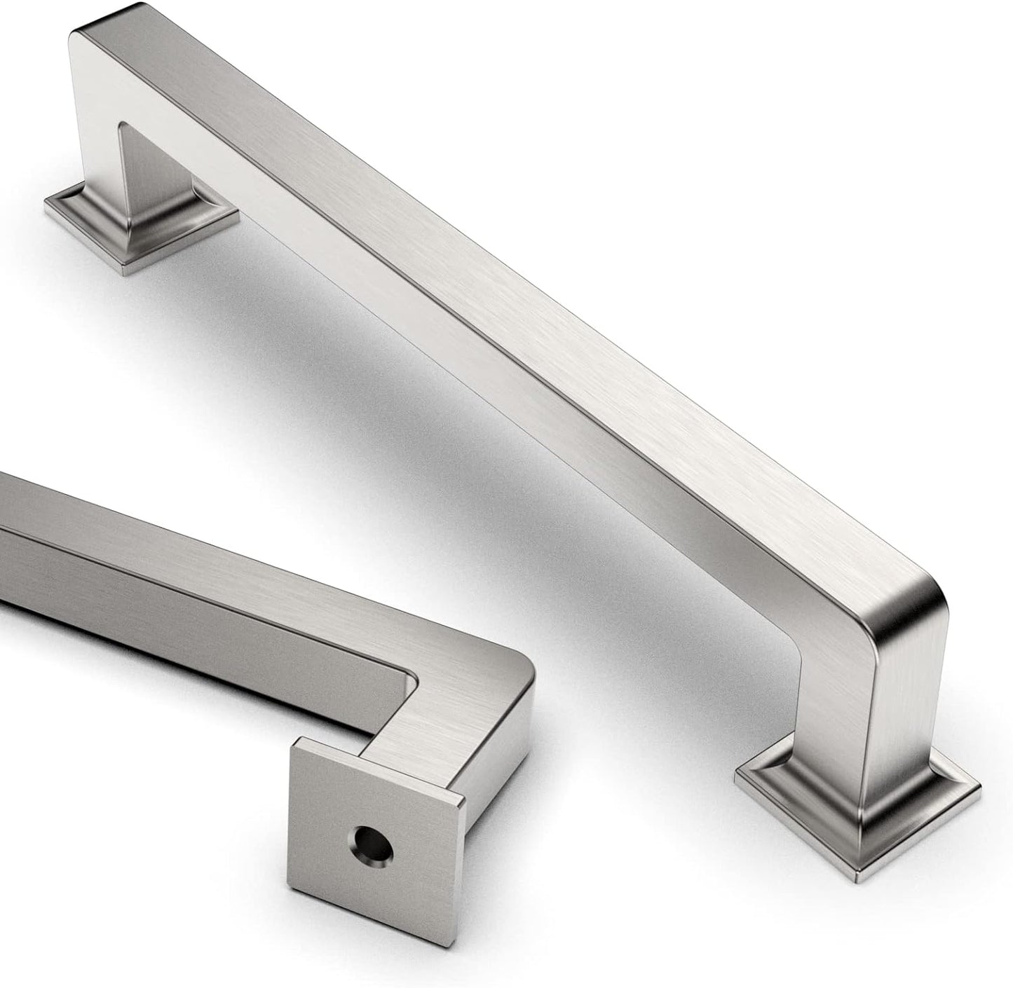 Asidrama 10 Pack 5 Inch Brushed Satin Nickel Cabinet Handles