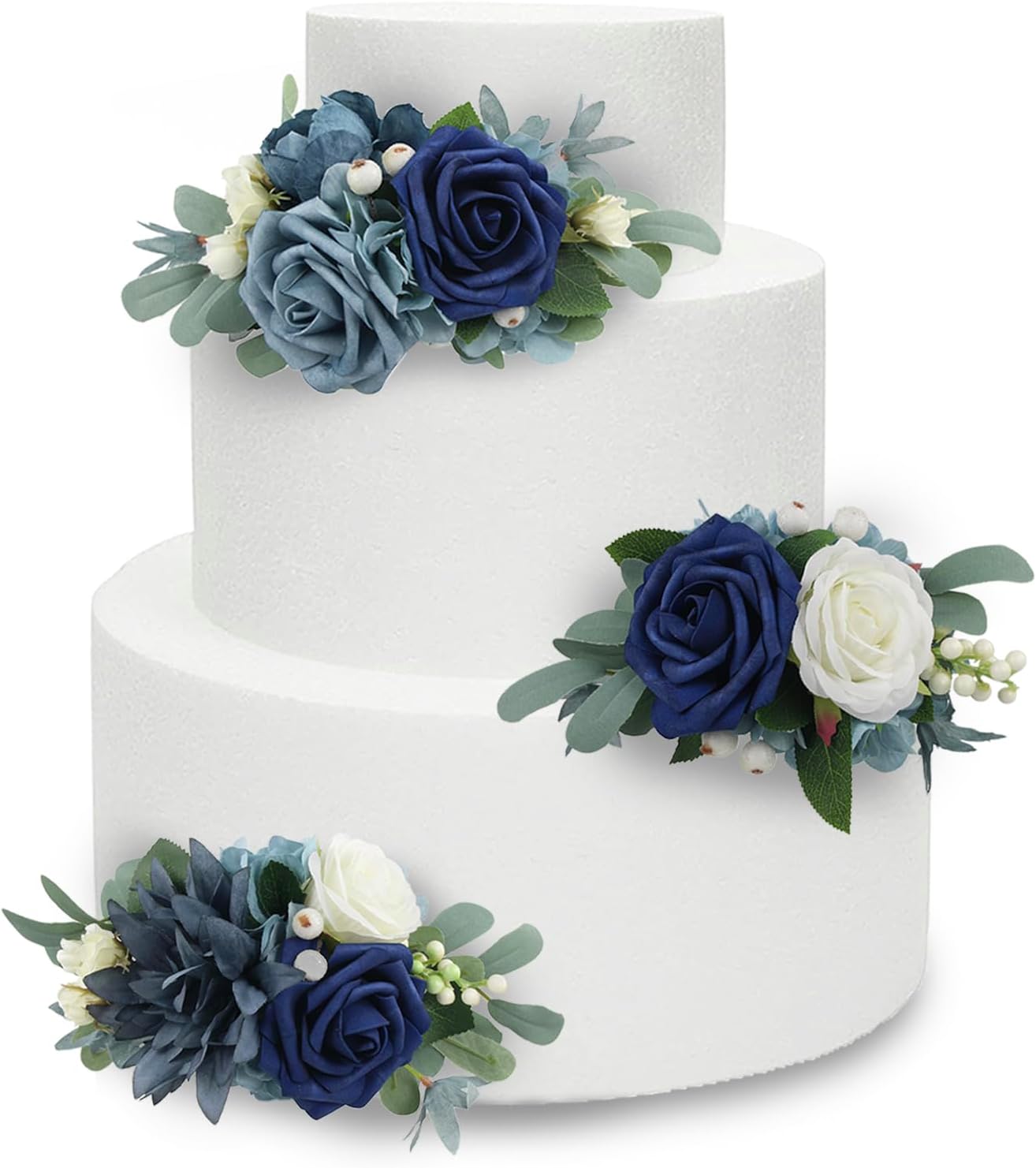 Rinlong 3Pcs Pre-made Cake Toppers for Stunning Wedding Decor