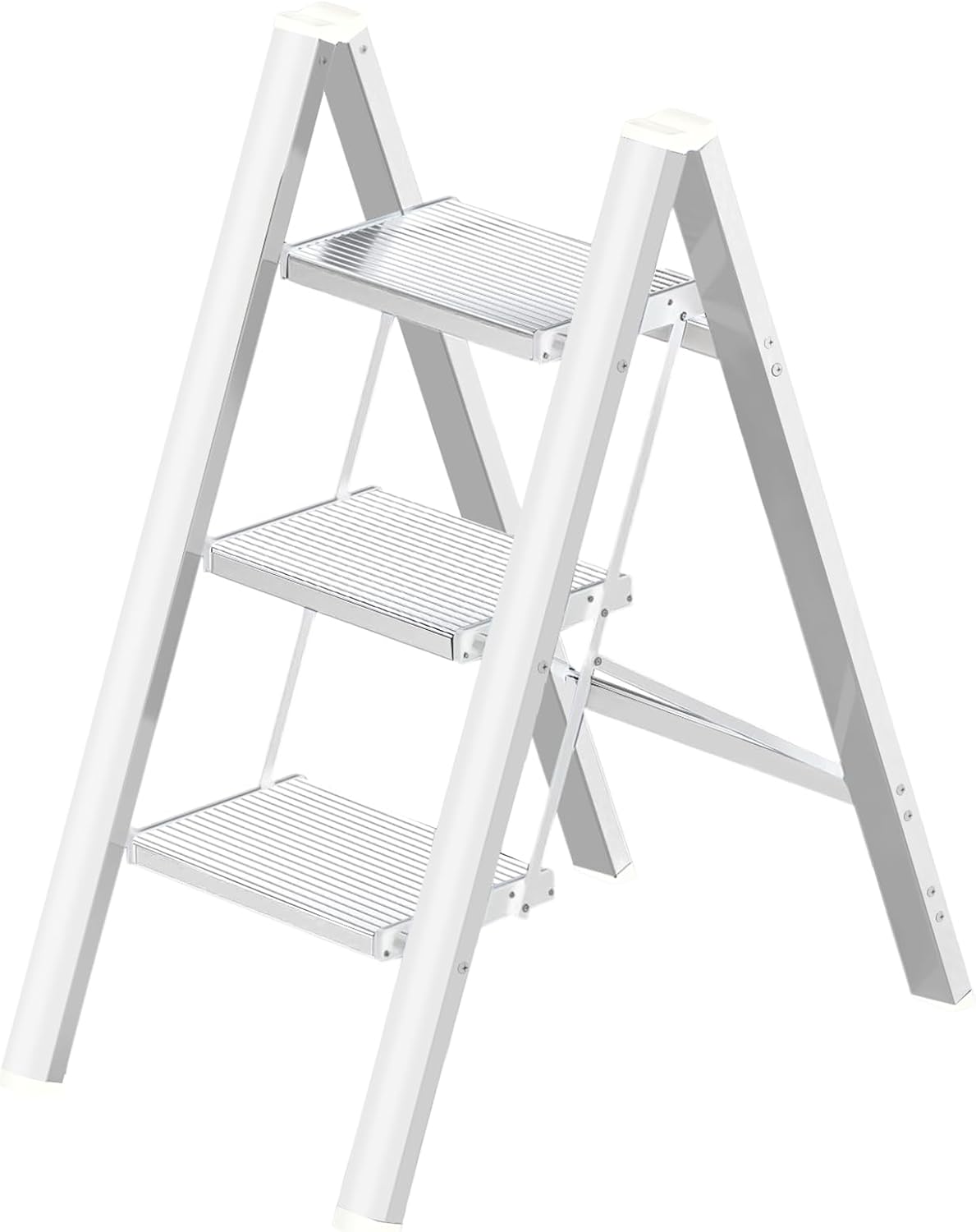 Aluminium 3 Step Ladder Folding Stool for Home and Office Use