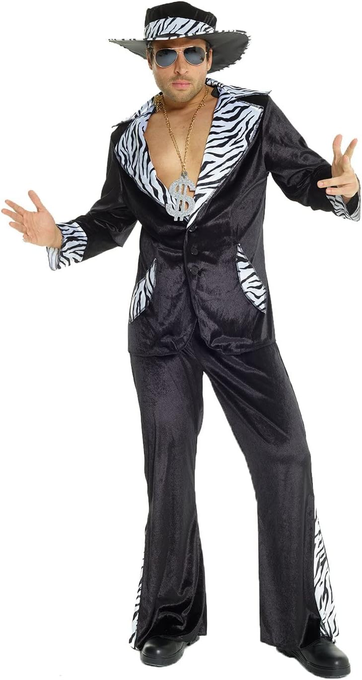 Morph Pimp Costume for Men - 70s Pimp Outfit for Halloween