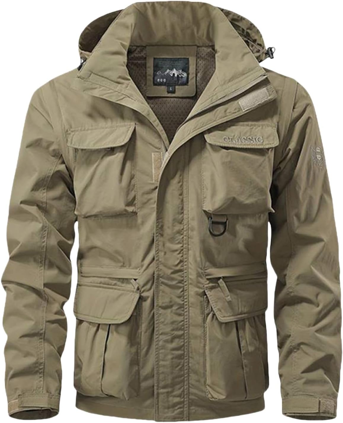 Lightweight Military Jacket with Multi Pockets