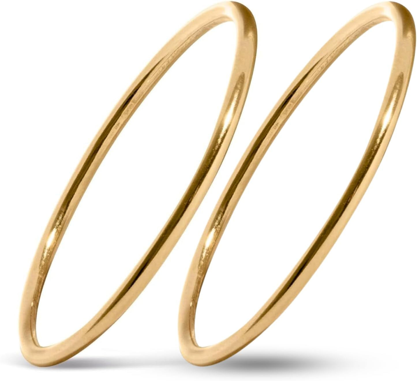Handmade 1mm 14K Gold Filled Ring for Women & Girls Stacking