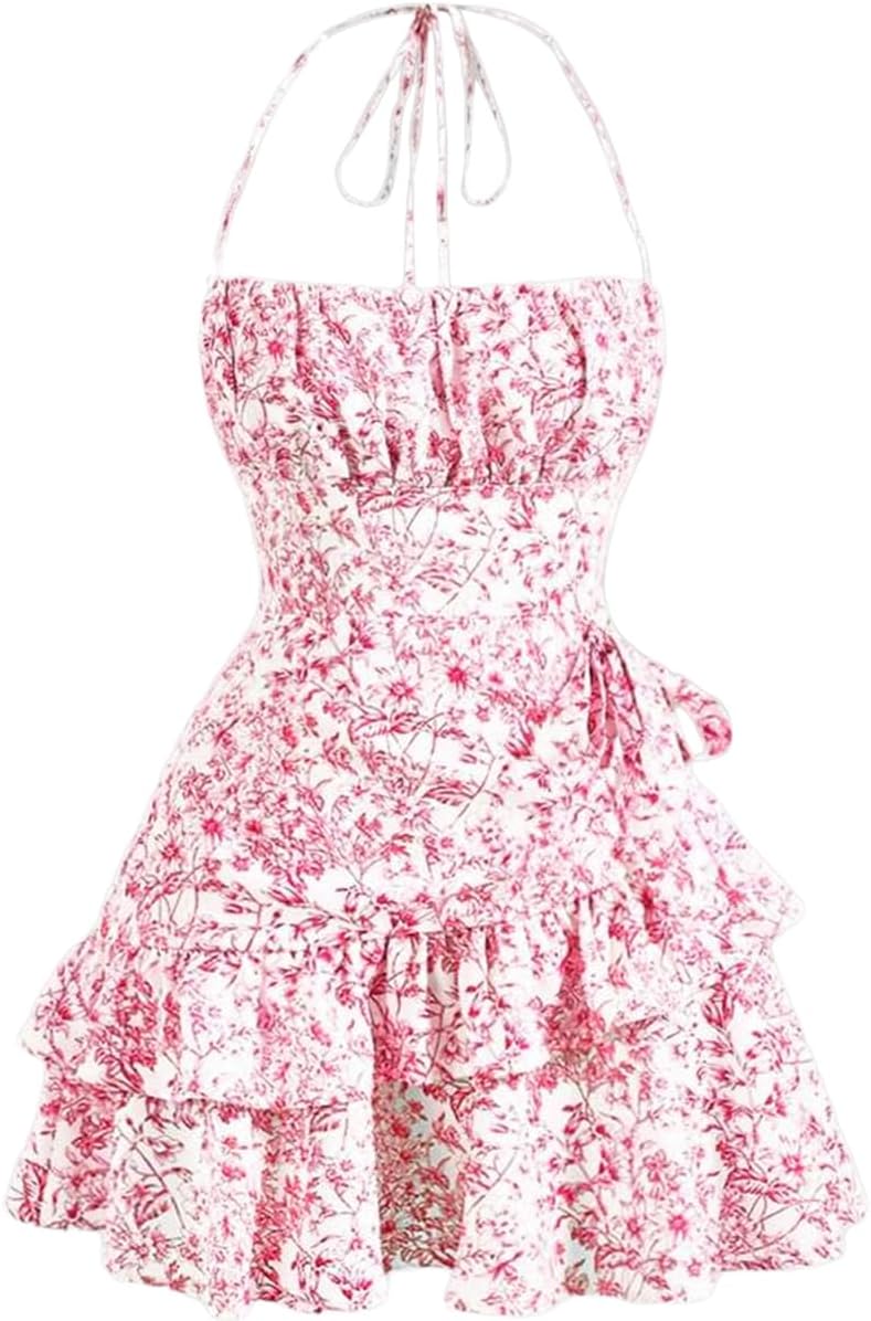 Narecte Summer Dresses for Women: Floral Print Mini Dress