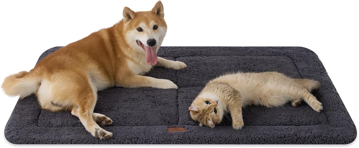 Joydeco Low Profile Dog Crate Mat for Ultimate Pet Comfort