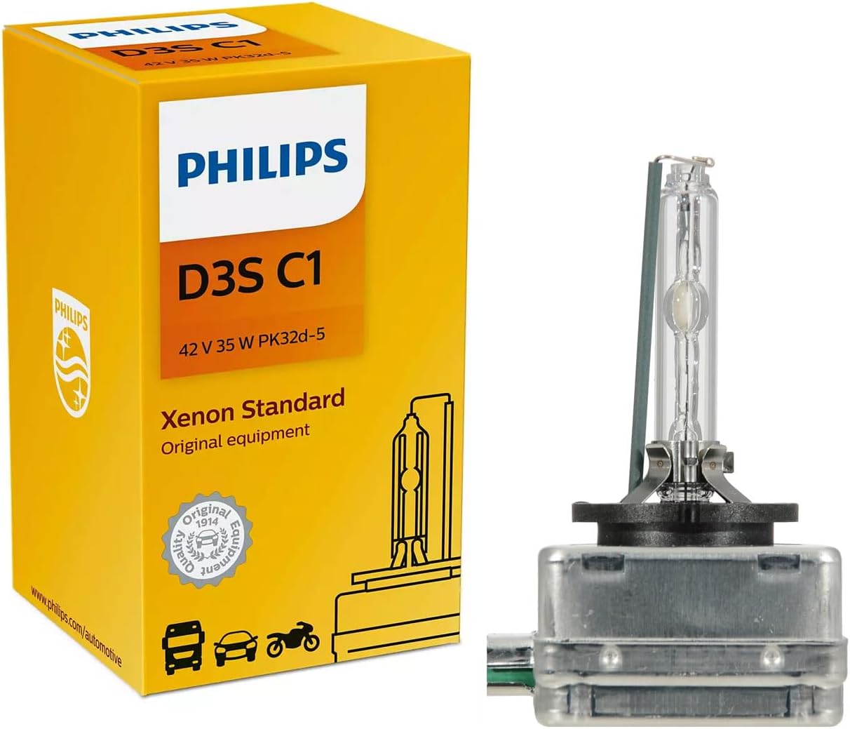 PHILIPS D3S 4300K XenStart HID Bulb for Optimal Performance