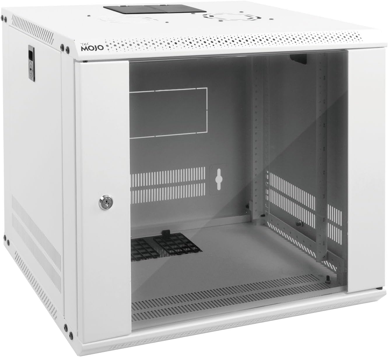Tecmojo 9U Wall Mount Rack for 19in IT Equipment with Lockable Door
