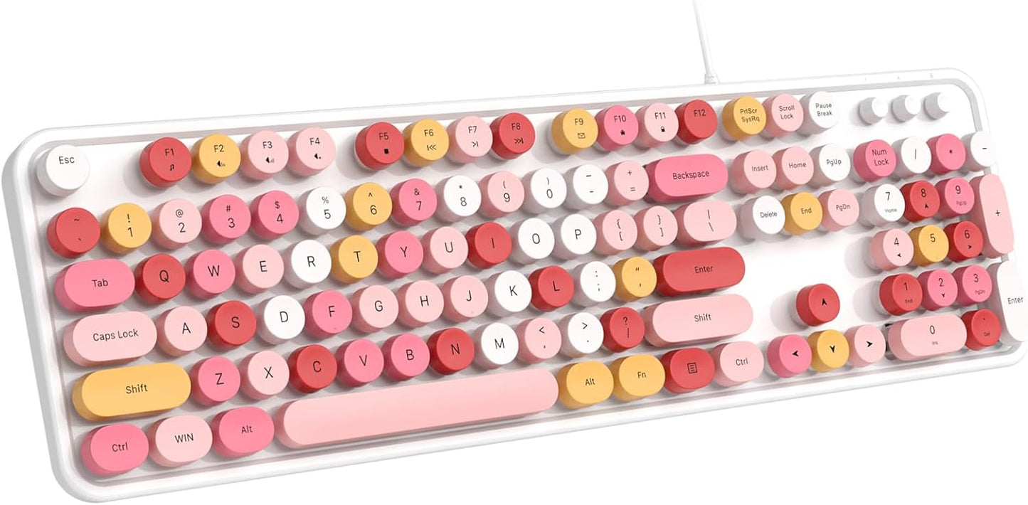 Full-Sized Wired Keyboard with Number Pad - Dilter
