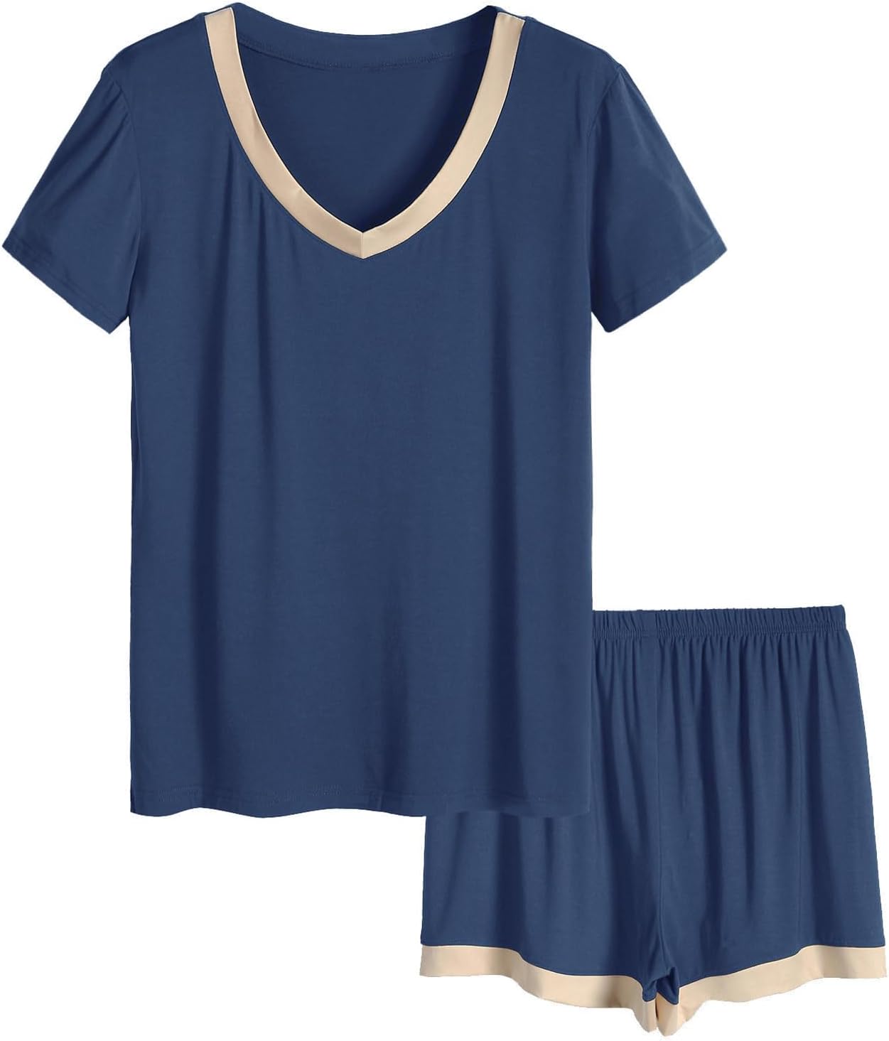 Latuza Women's V-neck Sleepwear Short Sleeve Pajama Set Review