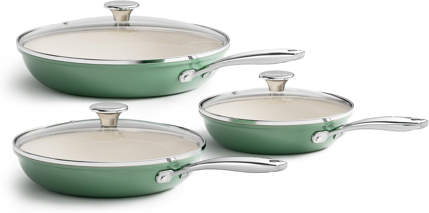 Redchef Nonstick Fry Pan Set - 6-Piece Cookware Collection