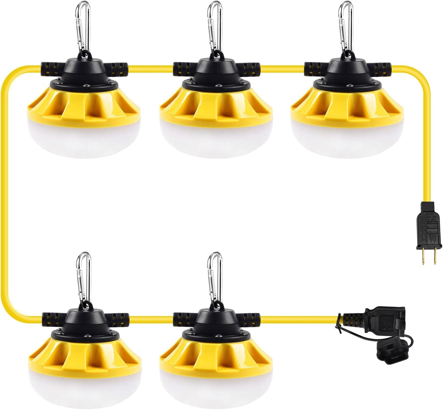 50FT LED Construction String Lights for Outdoor and Indoor Use