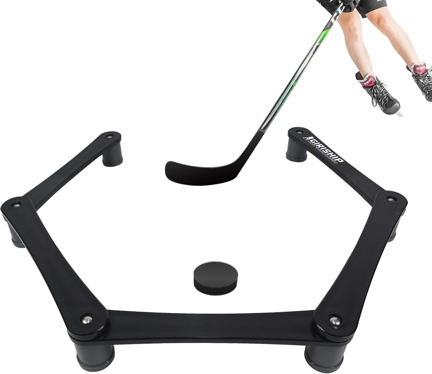 Adjustable Hockey Stick Handling Trainer for Puck Control Skills