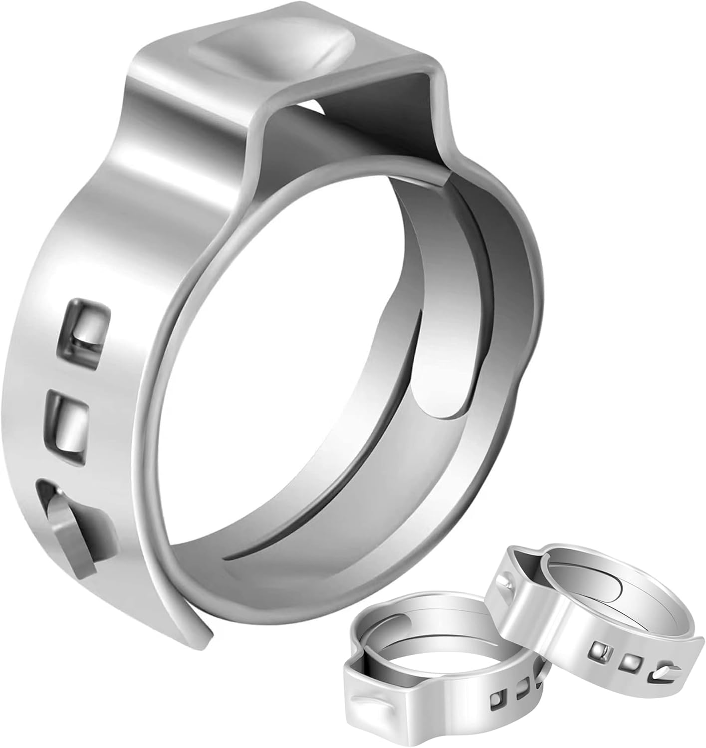200 Pack 3/4 Inch PEX Cinch Clamp Rings for Secure Connections