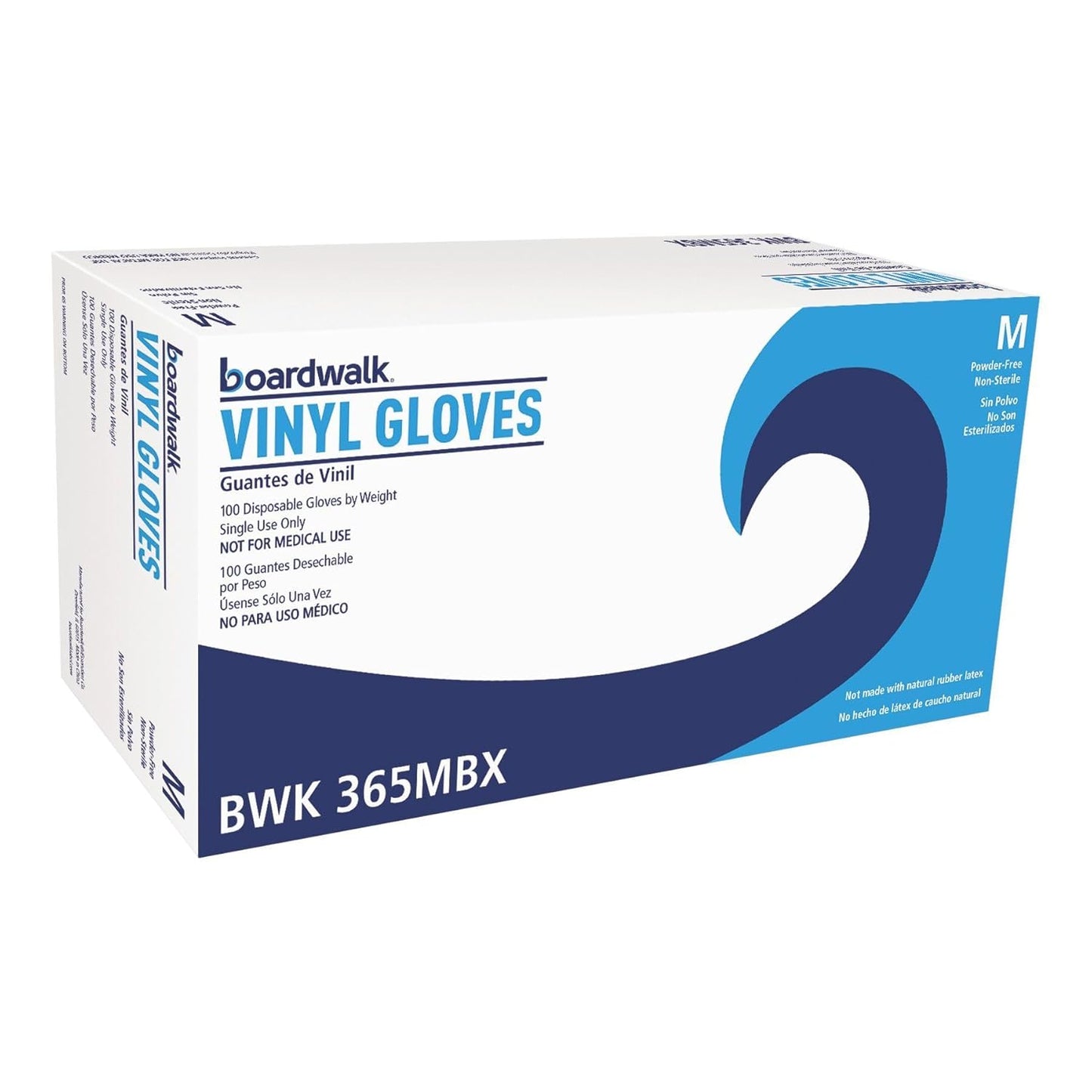1000 Clear Medium Vinyl Gloves - Latex-Free