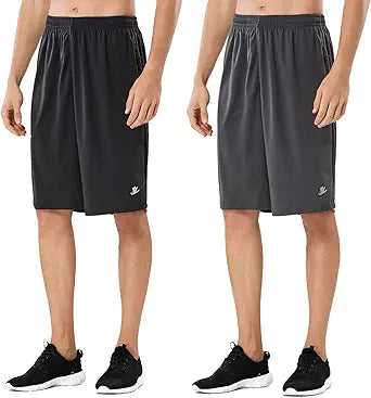 DEVOROPA Men's Athletic Basketball Shorts for Performance Sports