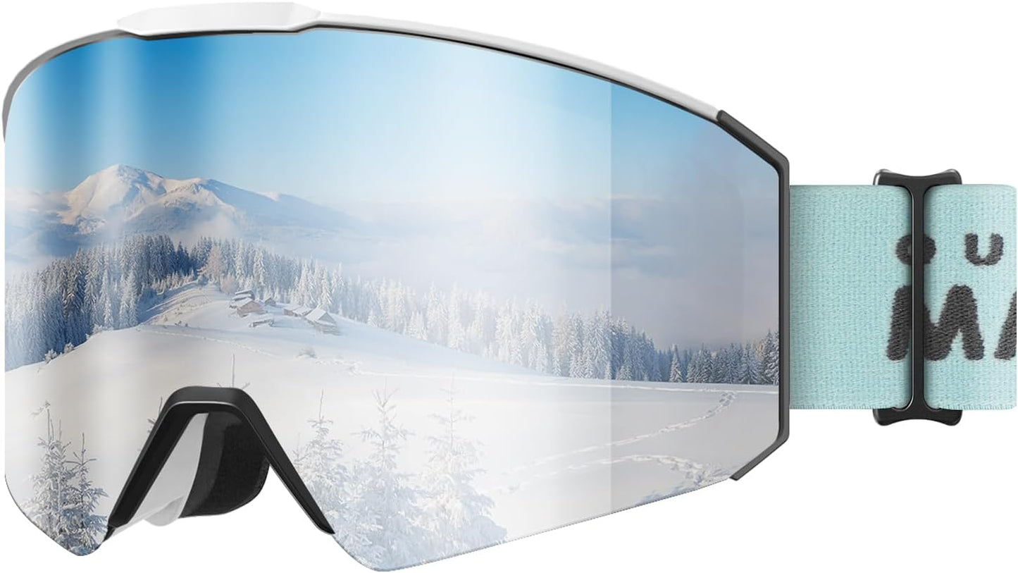 OutdoorMaster Falcon Kids Ski Goggles with Magnetic Lens System