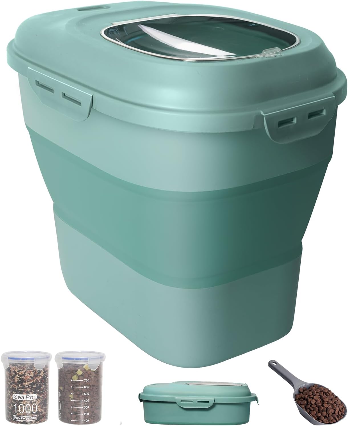30-35 Lbs Dog Food Storage Container with Airtight Lids