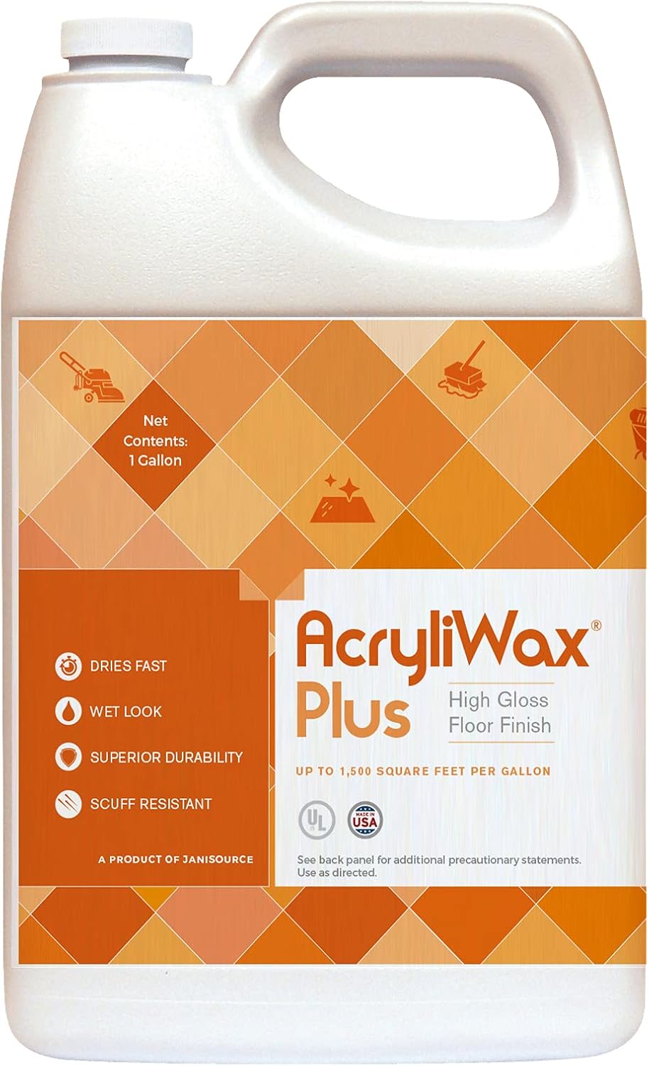 Acryliwax Plus High Gloss Durable Floor Finish for Commercial Use