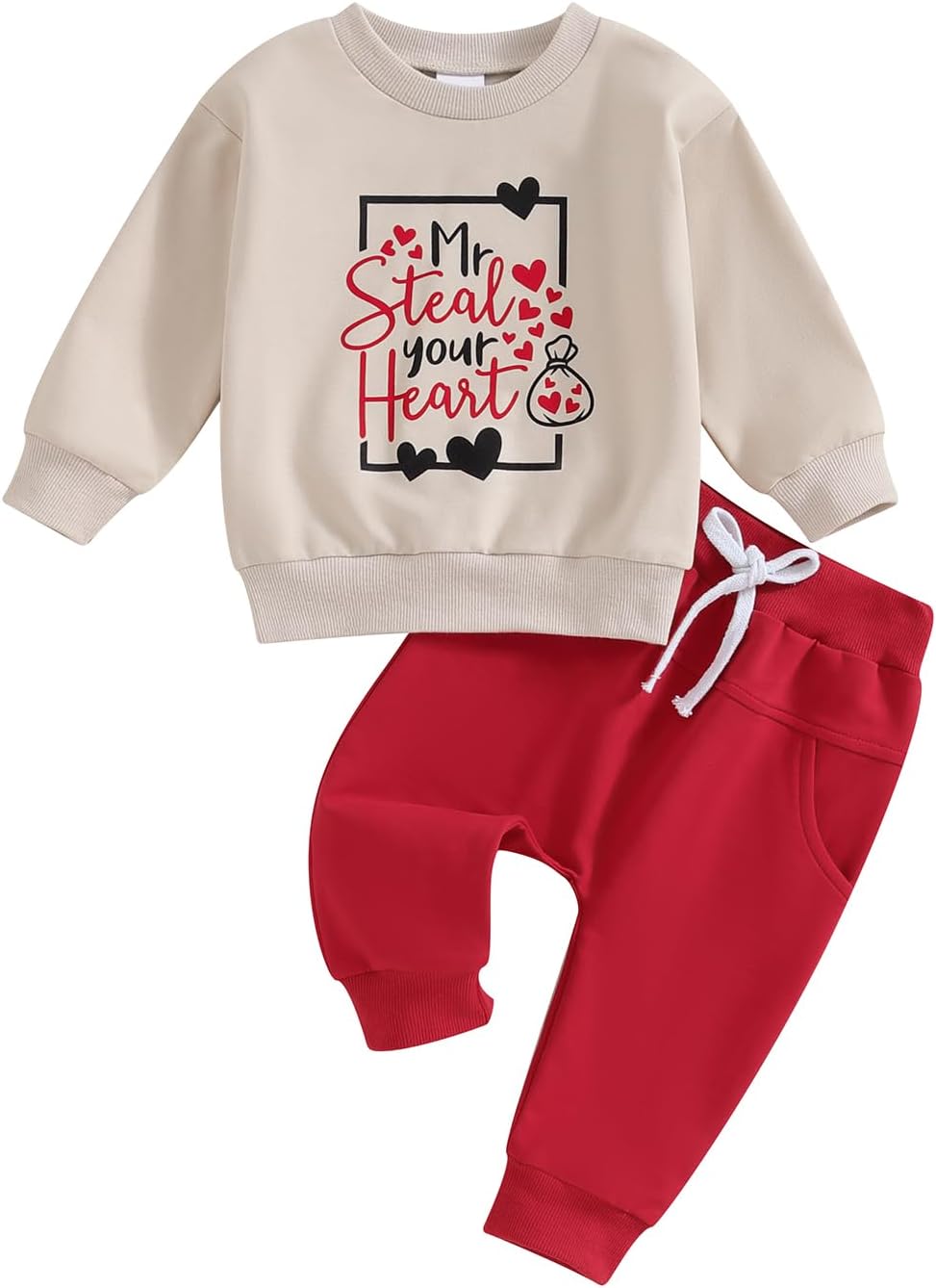 Cozy Festive Toddler Sweatsuit Set by Okbabeha