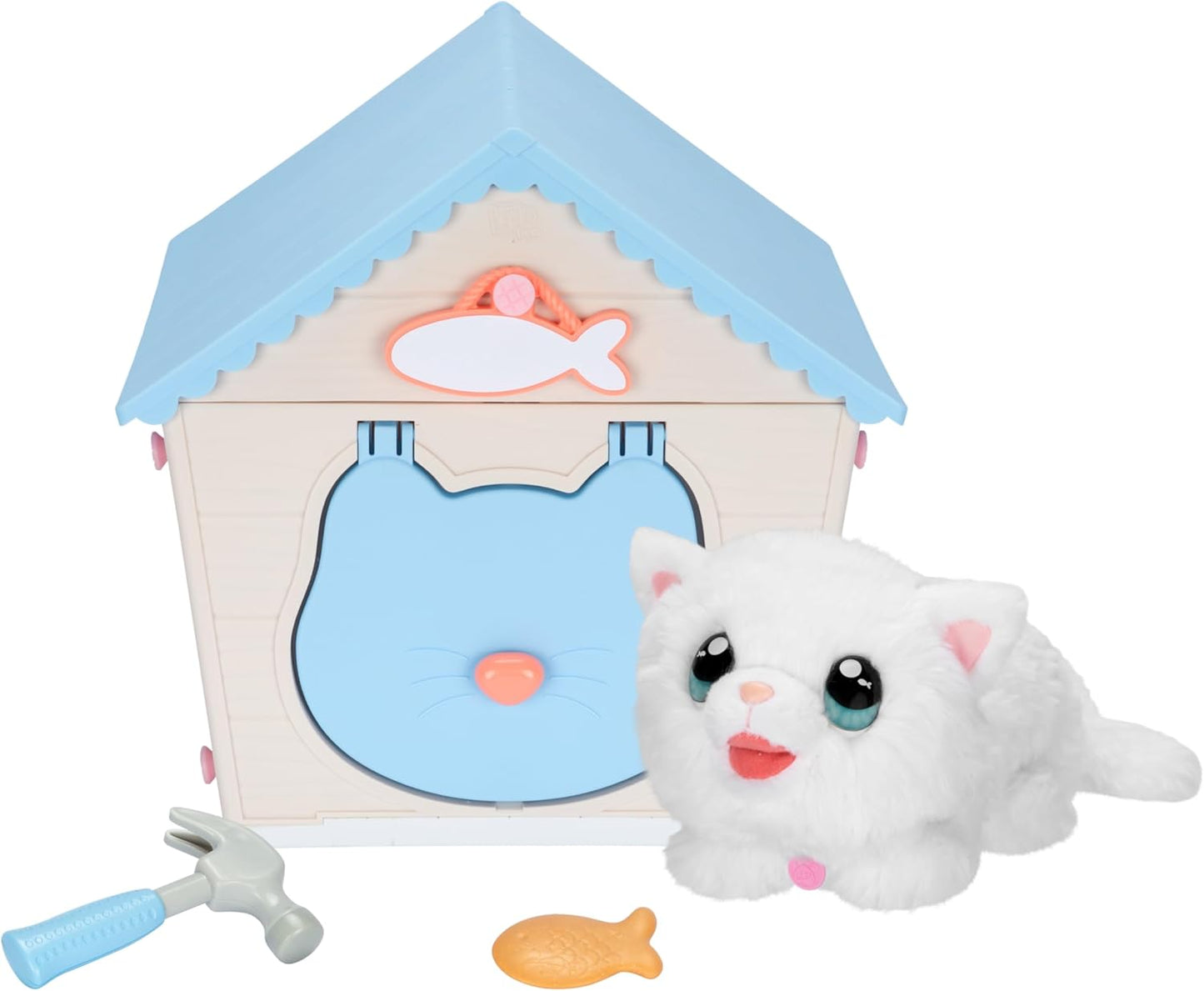 Interactive Plush Kitten House - 25+ Sounds & Reactions!
