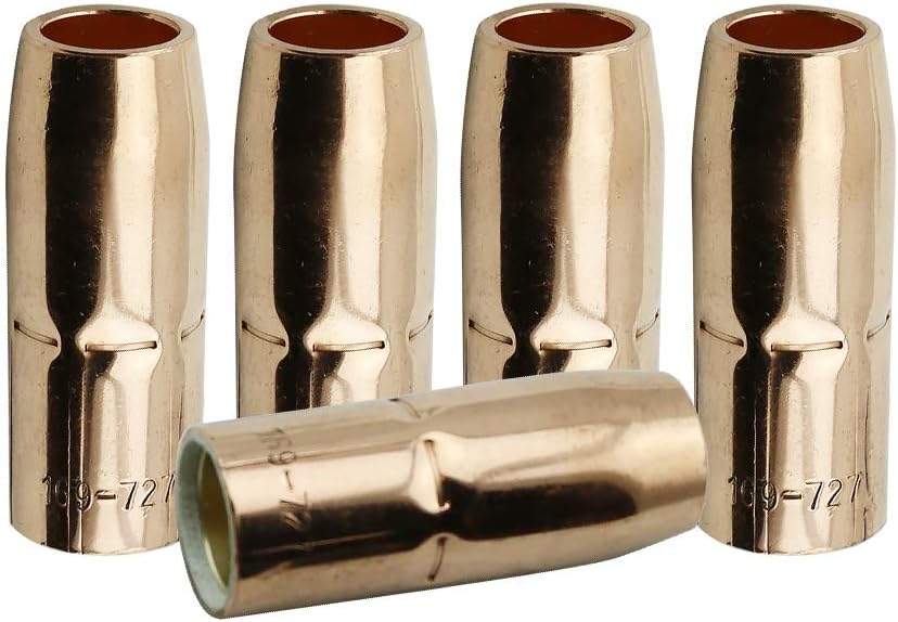 WeldingCity 5-pk Gas Nozzle for Miller and Hobart MIG Guns