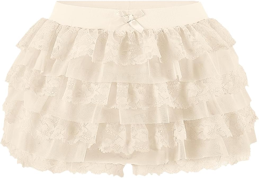 Women Y2K Lace Multi-Layered Bloomers for Trendy Style