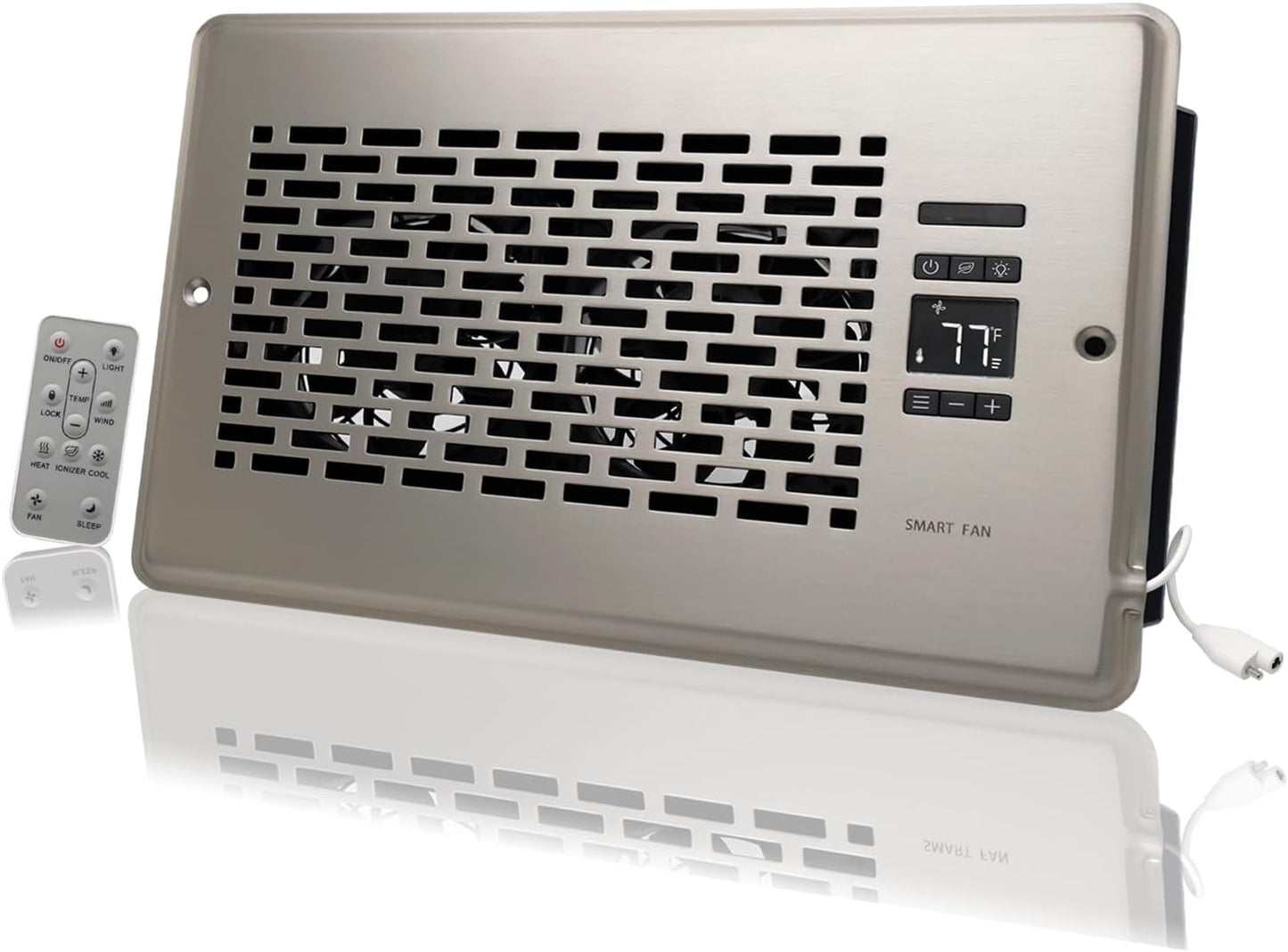 Whisper-Quiet Register Booster Fan - Smart Thermostat Control - Manhattan