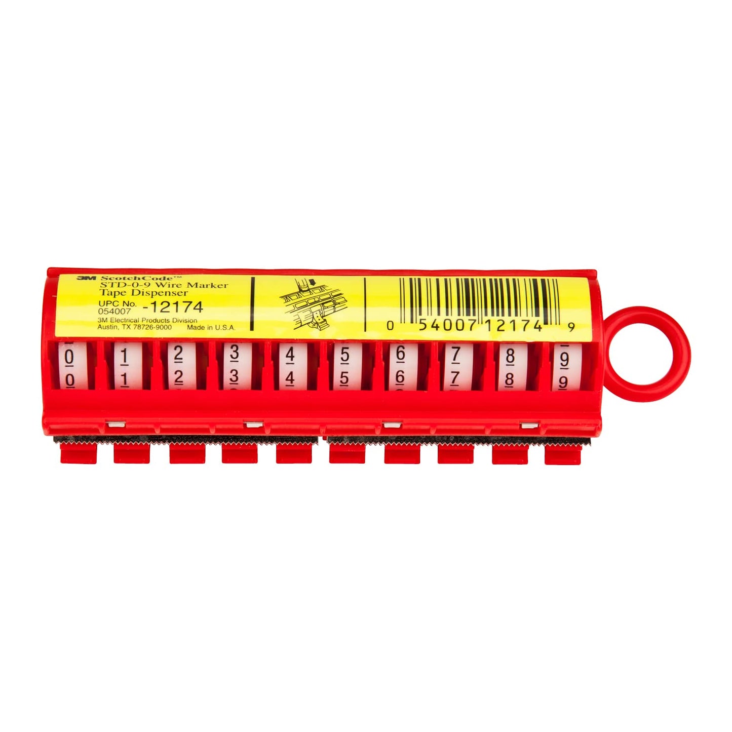 3M ScotchCode Wire Marker Tape Dispenser for Easy Labeling