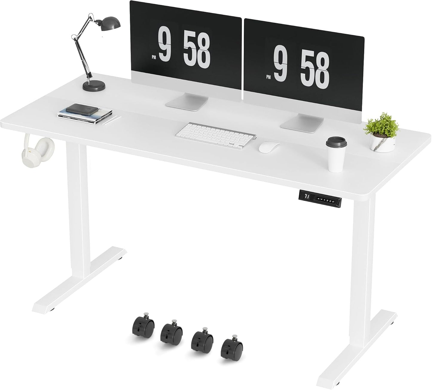 Furmax Electric Standing Desk: Height Adjustable & Mobile Design